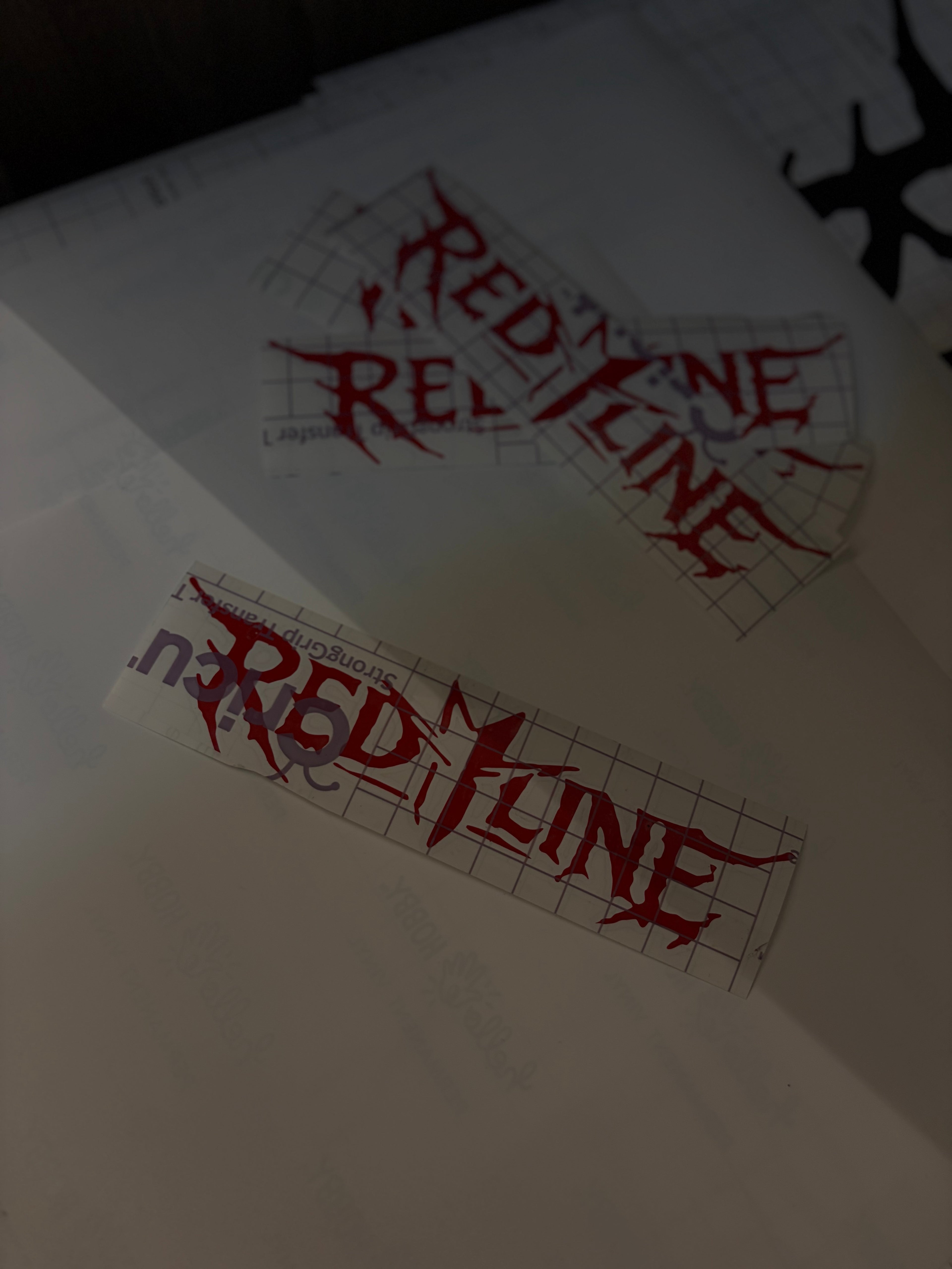 Redline Small decal