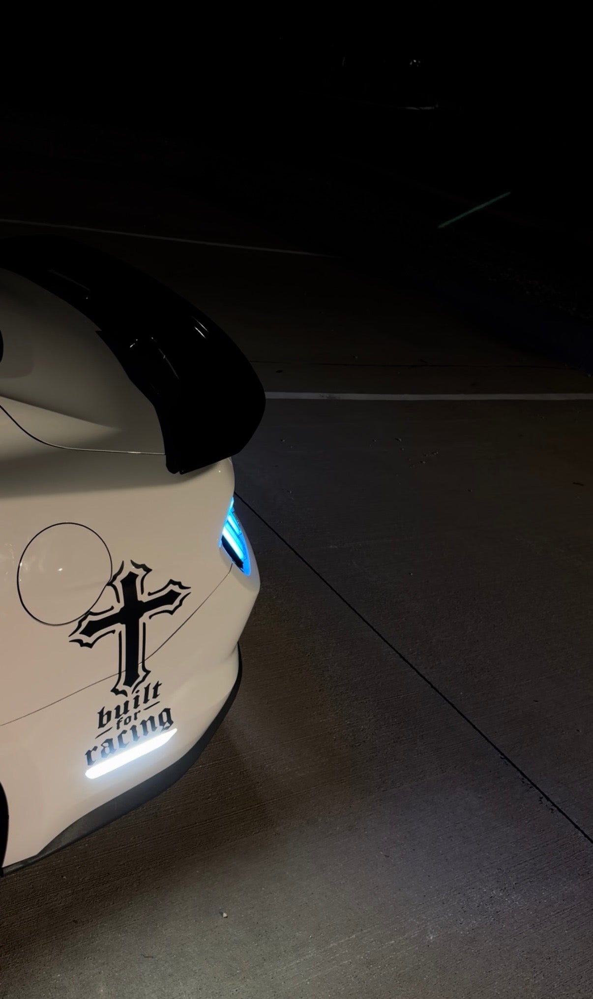 BUILT TO RACE CROSS DECAL